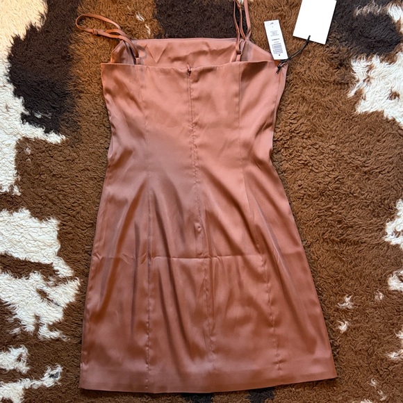 NWT Sunday Best Shimmer Mini Dress in chocolate sorbet - Picture 4 of 6
